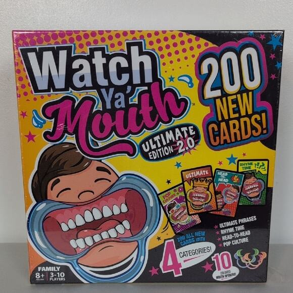 NIB Watch Ya Mouth Family Fun Game - Picture 1 of 5